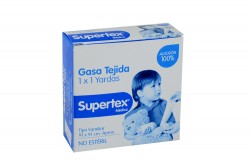 Supertex Gasa Tejida No Estéril Caja Con 1 Unidad Con 1 x 1 Yardas