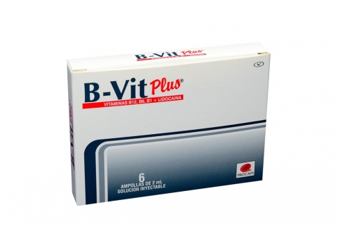B-Vit Plus Solución Inyetable 2 mL Caja Con 6 Ampollas Rx