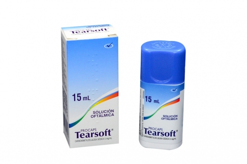 Tearsoft Solución Oftalmológica Caja Con Frasco Con 15 Ml