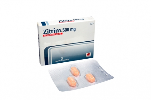 Zitrim 500 mg Caja Con 3 Tabletas Recubiertas Rx2
