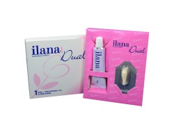 Ilana Dual Caja Con 1 Óvulo + Tubo Colapsible De Crema Vaginal Con 10g Rx