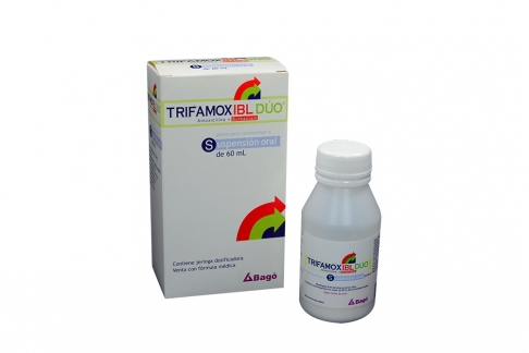 Trifamox IBL Duo 20 / 5g Caja Con Frasco Con 60 mL Rx2