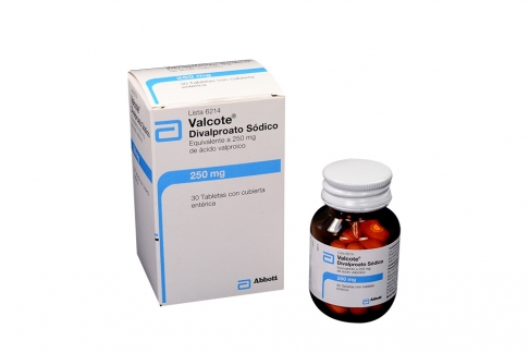 Valcote 250 mg Caja Con 30 Tabletas Entéricas Rx1