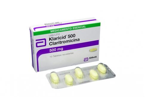 Klaricid 500 mg Caja Con 10 Tabletas Rx Rx2