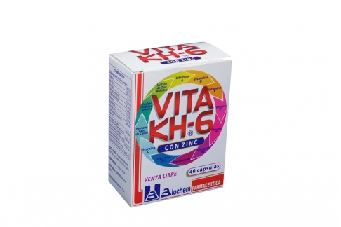 Vita KH 6 Con Zinc Caja Con 40 Cápsulas