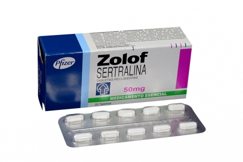 Zolof  50 mg Caja Con 20 Tabletas Recubiertas Rx4