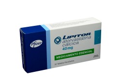 Lipitor 40 mg Caja Con 30 Tabletas Recubiertas Rx