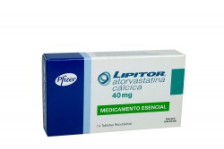 Lipitor 40 Mg Caja Con 14 Tabletas Recubiertas Rx
