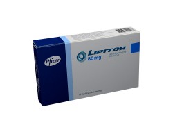 Lipitor 80 mg Caja Con 14 Tabletas Recubiertas  Rx