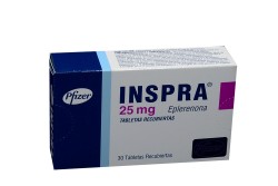 Inspra 25 mg Caja Con 30 Tabletas Recubiertas Rx4