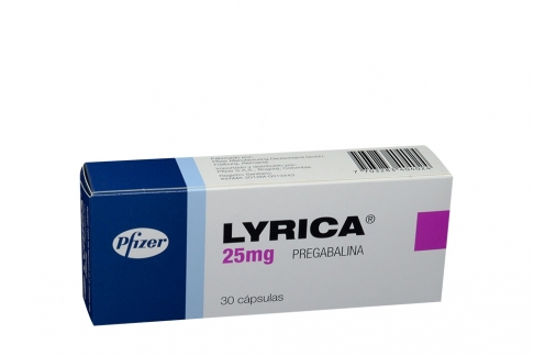 Lyrica 25 Mg Caja Con 30 Cápsulas Rx Rx4