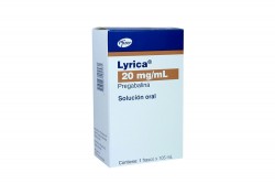 Lyrica Solución Oral 20 mg Caja Con Frasco Con 105 mL Rx4