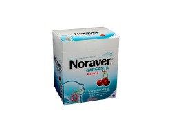 Noraver Garganta 10 / 1.4 mg Caja Con 96 Pastillas - Sabor Cereza