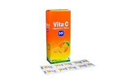Vitamina C MK 500 mg Sabor Naranja Caja Con 100 Tabletas Masticables