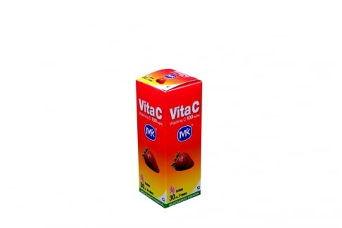 Vitamina C Mk 100 mg Caja Con Frasco Con 30 mL - Sabor Fresa