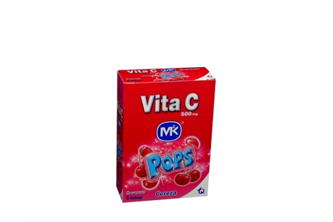 Vita C Granulado Mk Pops 500 mg Caja Con 5 Sobres