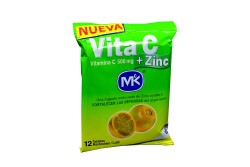 Vita C + Zinc 500 mg Bolsa Con 12 Tabletas Masticables – Sabor Lulo