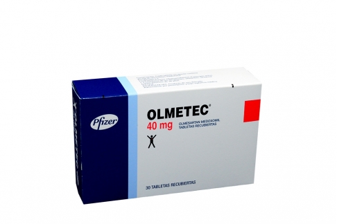 Olmetec 40 mg Caja Con 30 Tabletas Rx4 Rx1