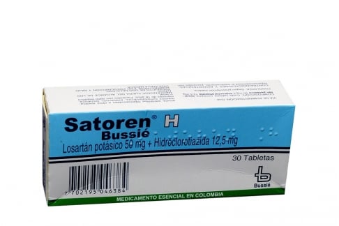 Satoren H 50 mg / 12, 5 mg Caja Con 30 Tabletas Rx Rx4