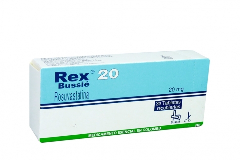 Rex Bussié 20 Mg Caja Con 30 Tabletas Recubiertas Rx