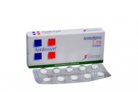 Amlosyn 5 mg Caja Con 10 Tabletas Rx4