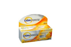 Cebio Forte Sabor Naranja Caja Con Tubo Con 10 Tabletas Efervescentes