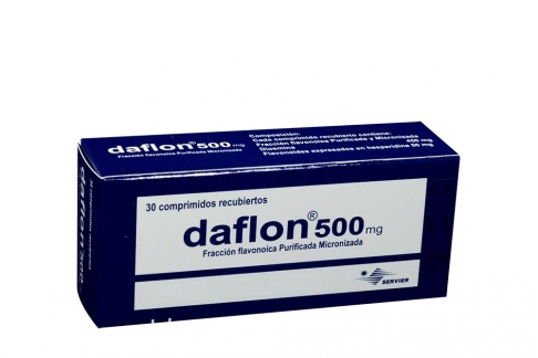 Daflon 500 Mg Caja Con 30 Comprimidos Recubiertos Rx Rx1 Rx4