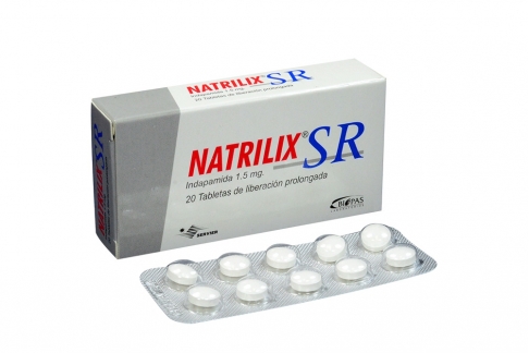 Natrilix SR 1.5 mg Servier Caja Con 20 Tabletas Rx4