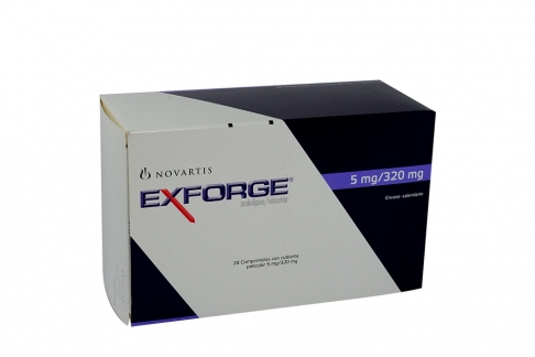 Exforge 5 / 320 Mg Caja Con 28 Comprimidos Con Cubierta Pelicular Rx Rx4 Rx1