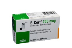 B Cort 200 mcg Caja Con Aerosol Con 120 Dosis Rx4