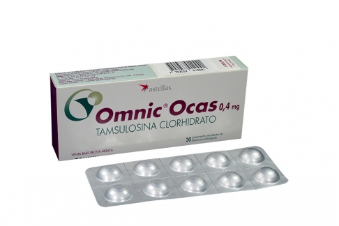 Omnic Ocas 0.4 mg Caja Con 30 Comprimidos Recubiertos De Liberación Prolongada Rx