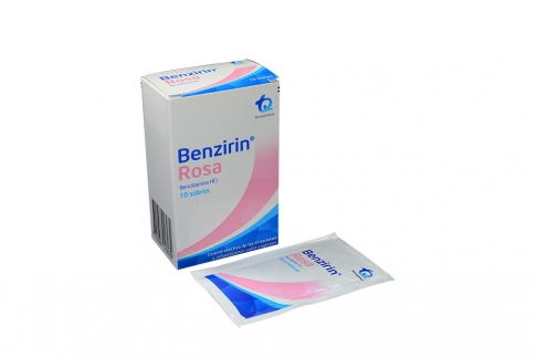 Benzirin Rosa Polvo Caja Con 10 Sobres
