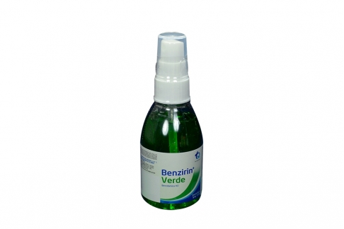 Benzirin Verde Solución Bucal Frasco Spray Con 120 mL