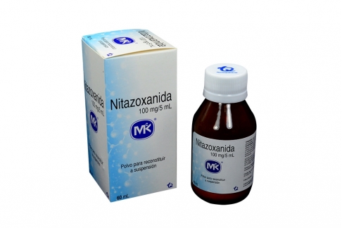 Nitazoxanida Mk 100 mg / 5 mL Caja Con Frasco Con 60 mL Rx