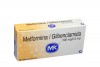 Metformina / Glibenclamida 500 / 2.5 mg Caja x 30 Tabletas Cubiertas Rx4