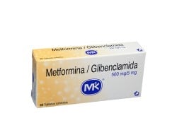 Metformina - Glibenclamida 500 / 5 mg Caja Con 30 Tabletas Rx4