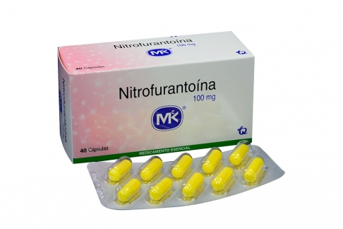NitroFurANTOÍNA 100 Mg Caja Con 40 Cápsulas . Rx Rx2