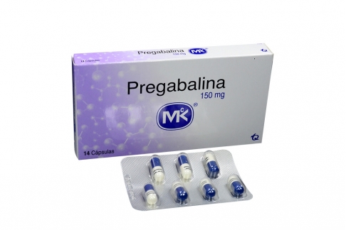 Pregabalina 150 mg Caja x 14 Cápsulas Rx4 Rx1