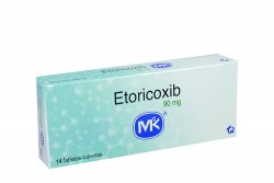 Etoricoxib Mk 90 mg Caja Con 14 Tabletas Cubiertas Rx