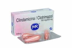 Clindamicina / Clotrimazol 100 / 200 mg Caja Con 3 Óvulos Rx2