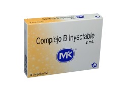 Complejo B Inyectable Caja Con 3 Ampollas Con 2 mL Rx