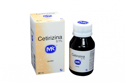 Cetirizina 0.1 % Jarabe Caja Con Frasco Con 60 mL Rx