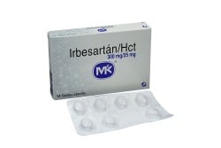 Irbesartán Hct 300 / 25 mg Caja Con 14 Tabletas Rx4