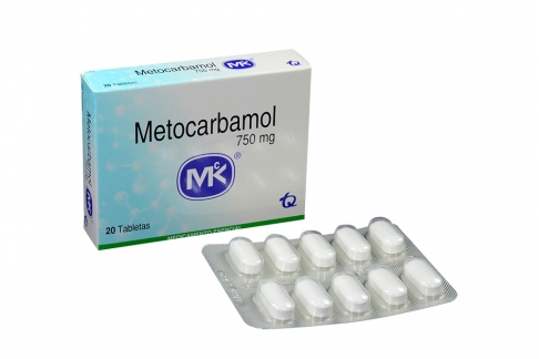 Metocarbamol 750 mg Caja Con 20 Tabletas Rx