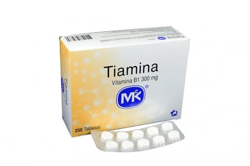 Tiamina 300 Mg Caja Con 250 Tabletas