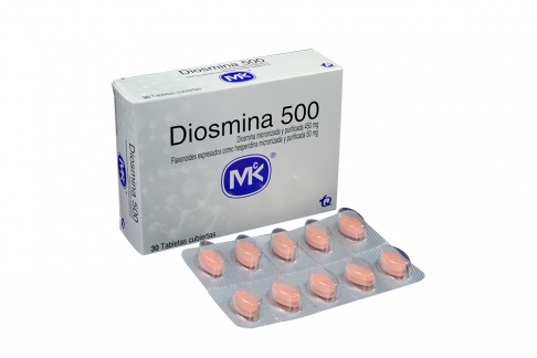 Diosmina 500 Caja Con 30 Tabletas Rx Rx1