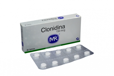 Clonidina 150 mcg Caja Con 20 Tabletas Rx4