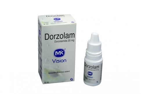 Dorzolam 20 mg Caja Con Frasco Con 5 mL Rx