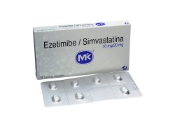 Ezetimibe + Simvastatina 10/20 Mg Caja Con 14 Tabletas Rx