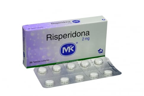 Risperidona 2 Mg Caja Con 20 Tabletas Cubiertas  1 Rx1
